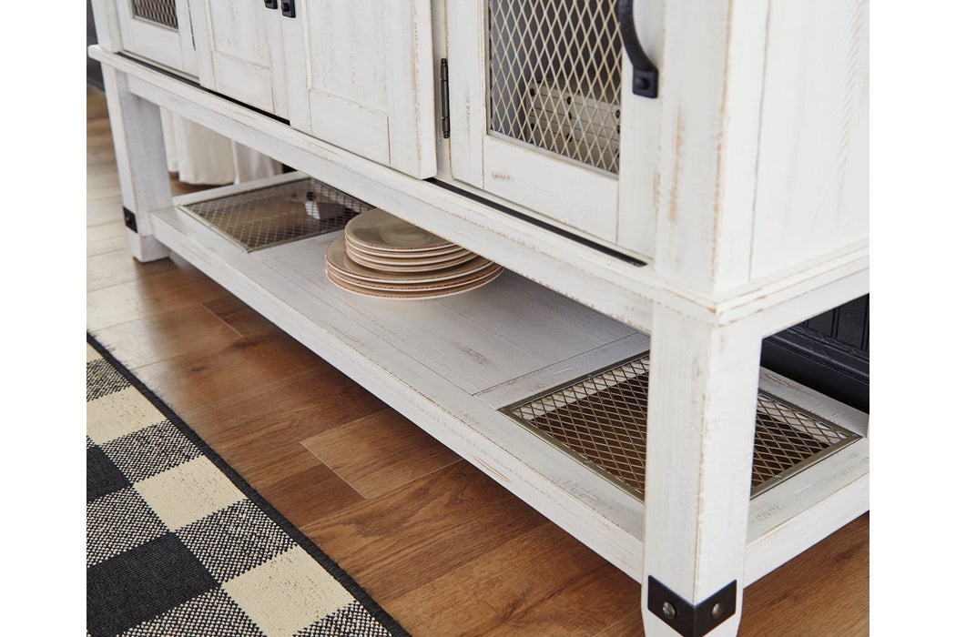 Valebeck White/Brown Dining Server - D546-60 - Gate Furniture