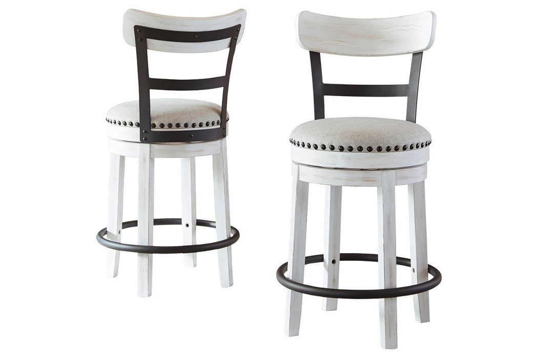 Valebeck White Counter Height Bar Stool - D546-524 - Gate Furniture