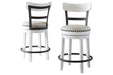Valebeck White Counter Height Bar Stool - D546-524 - Gate Furniture