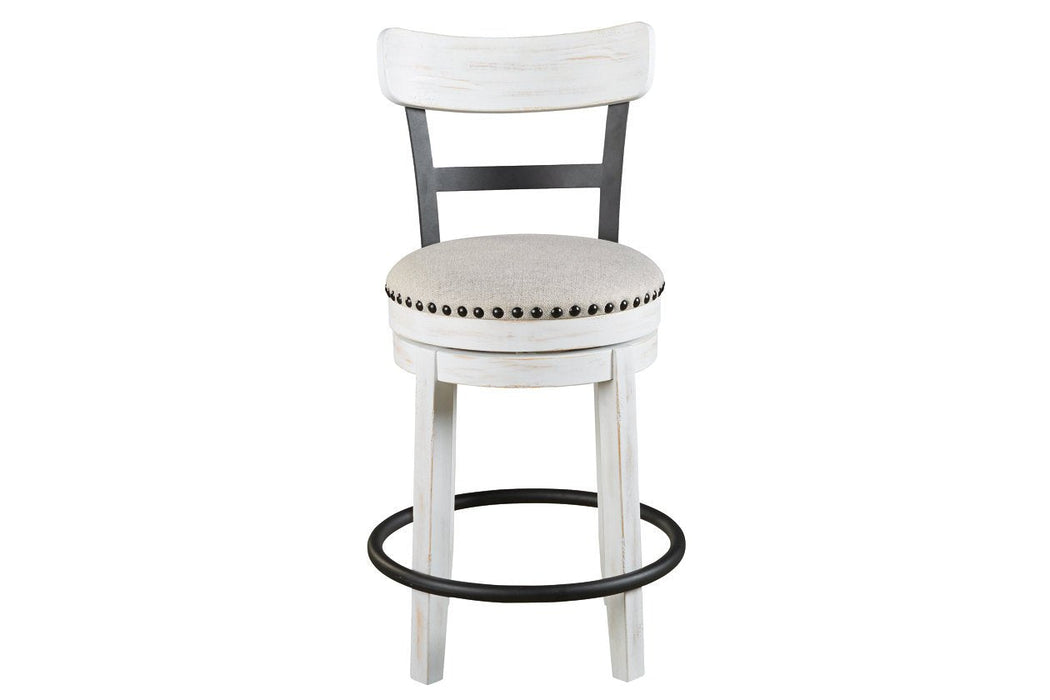 Valebeck White Counter Height Bar Stool - D546-524 - Gate Furniture