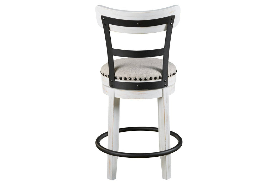 Valebeck White Counter Height Bar Stool - D546-524 - Gate Furniture