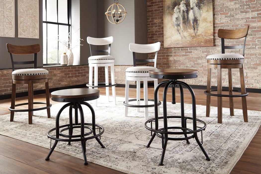 Valebeck White Counter Height Bar Stool - D546-524 - Gate Furniture