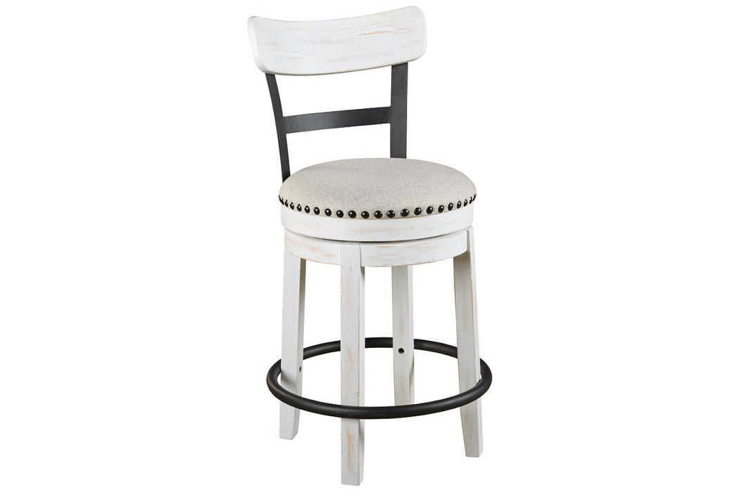 Valebeck White Counter Height Bar Stool - D546-524 - Gate Furniture