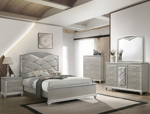 Valiant Champagne Queen Panel Bed - Gate Furniture