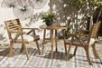 Vallerie Brown Outdoor Chairs with Table Set (Set of 3) - P305-050 - Gate Furniture