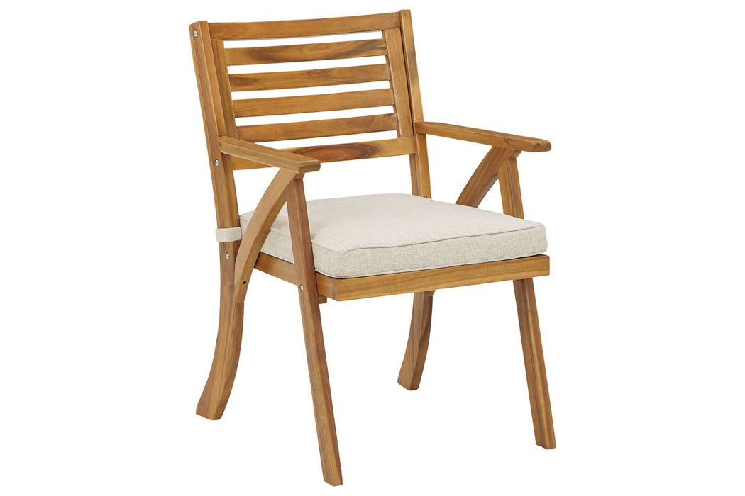 Vallerie Brown Outdoor Chairs with Table Set (Set of 3) - P305-050 - Gate Furniture