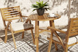 Vallerie Brown Outdoor Chairs with Table Set (Set of 3) - P305-050 - Gate Furniture