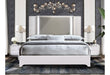 Aspen White Queen Bed Group With Vanity Set With Led - ASPEN-WH-QBG W/VANITY SET - Gate Furniture