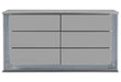 Ylime Smooth Silver Queen Bed Group With Vanity Set - YLIME-SMOOTH SILVER-QBG W/ VANITY SET - Gate Furniture