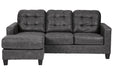Venaldi Gunmetal Sofa Chaise - 9150118 - Gate Furniture