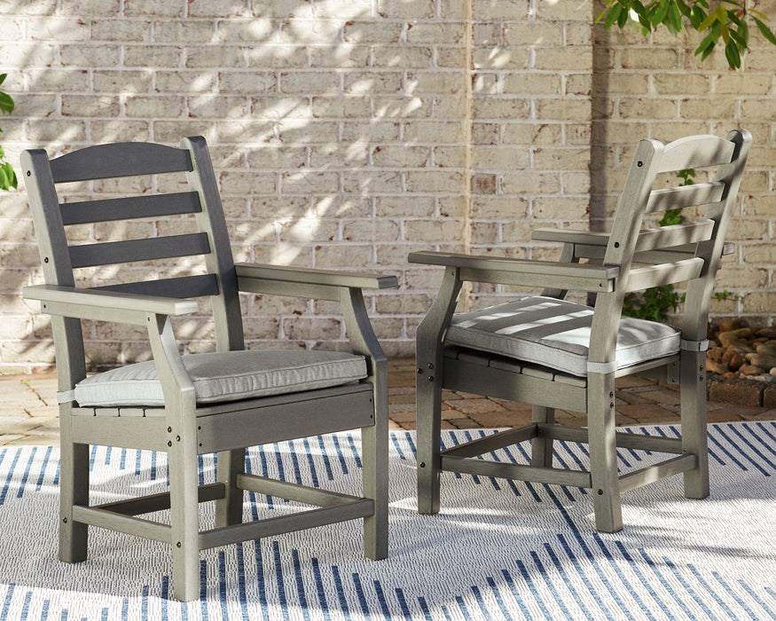 Visola Arm Chair with Cushion (Set of 2) - P802-601A - In Stock Furniture