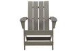 Visola Gray Adirondack Chair - P802-898 - Gate Furniture