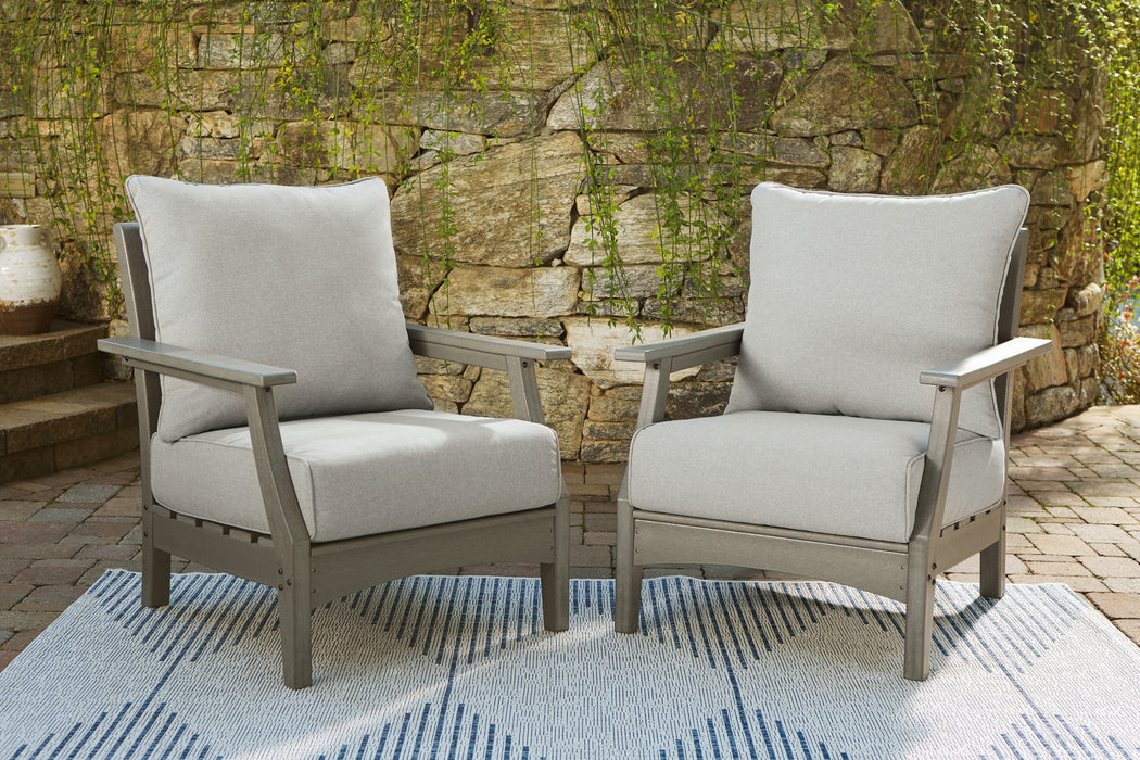 Visola Lounge Chair with Cushion (Set of 2) - P802-820 - In Stock Furniture