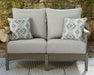 Visola Outdoor Loveseat with Cushion - P802-835 - In Stock Furniture