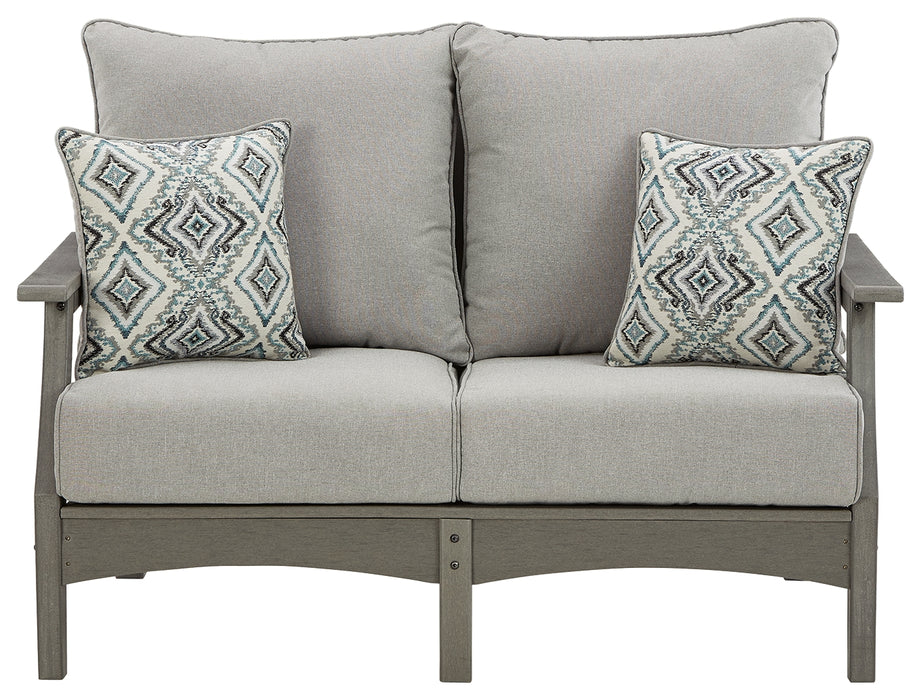 Visola Outdoor Loveseat with Cushion - P802-835 - In Stock Furniture