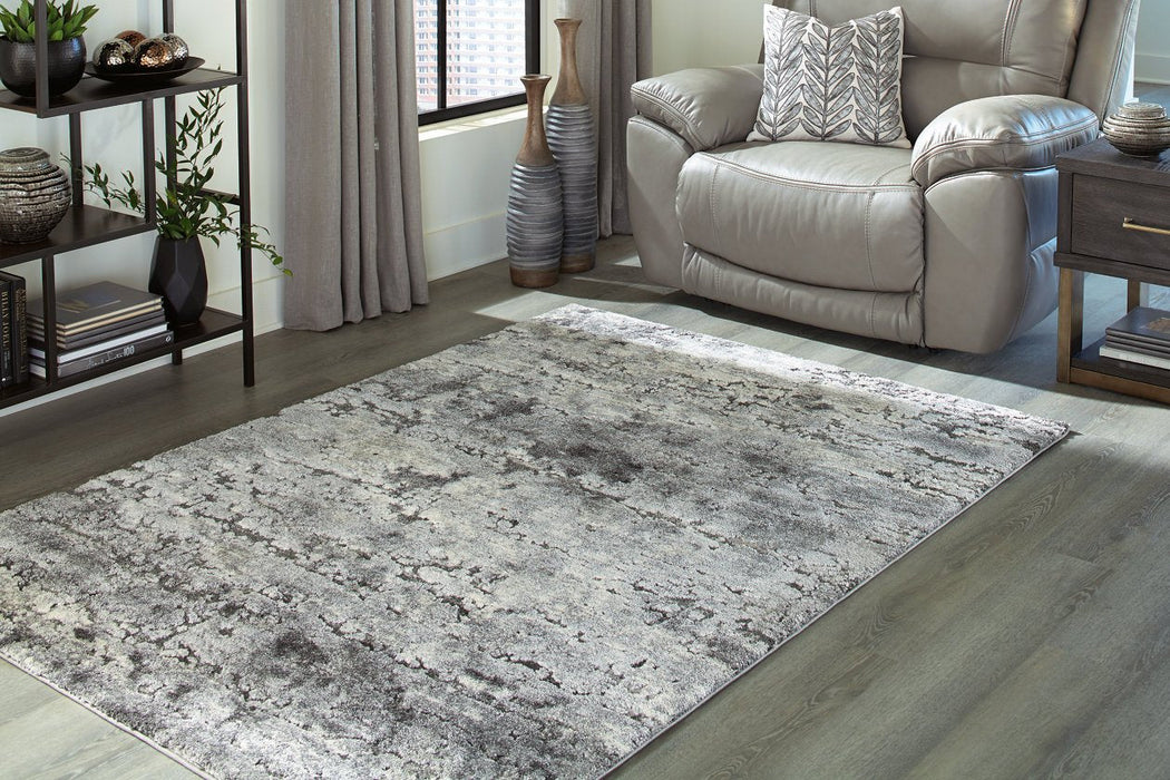 Wadyka Black/Cream/Gray Large Rug - R404481 - Gate Furniture