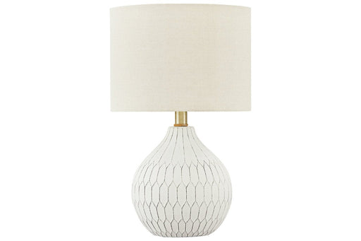 Wardmont White Table Lamp - L180094 - Gate Furniture