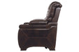Warnerton Chocolate Power Recliner - 7540713 - Gate Furniture