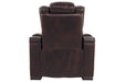 Warnerton Chocolate Power Recliner - 7540713 - Gate Furniture