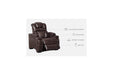 Warnerton Chocolate Power Recliner - 7540713 - Gate Furniture