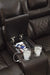 Warnerton Chocolate Power Reclining Sectional - Gate Furniture