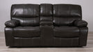 Waterfall Grey Reclining Loveseat - U0040-TQ GREY/BLK WELT-CRLS - Gate Furniture