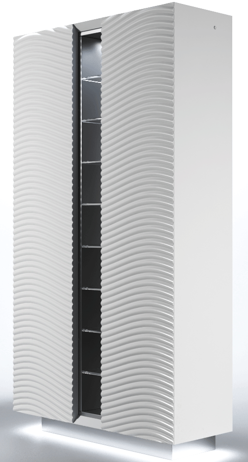 Wave 2 Door China W/ Light - i36265 - In Stock Furniture