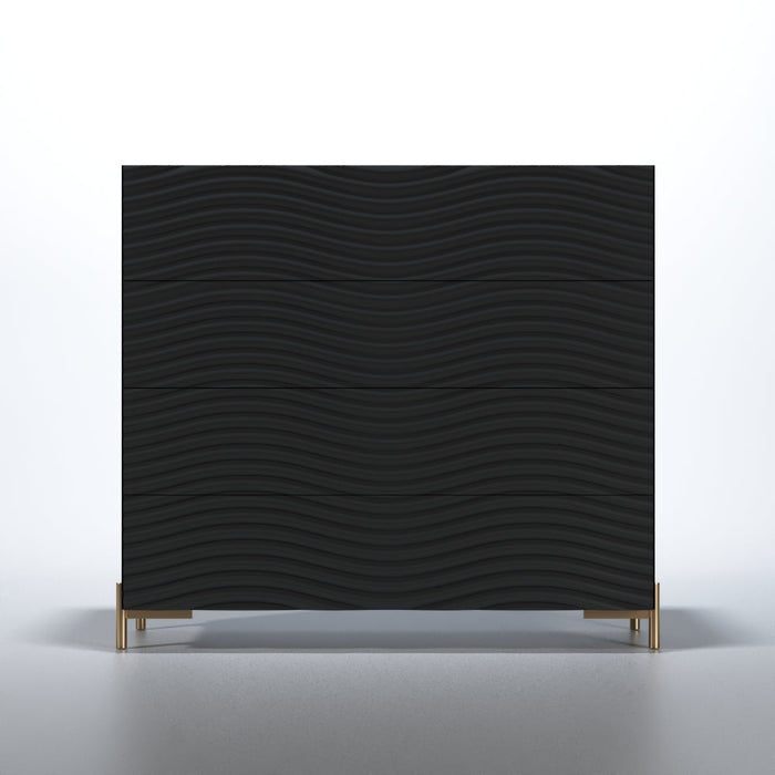 Wave Bedroom Dark Grey Set - Gate Furniture