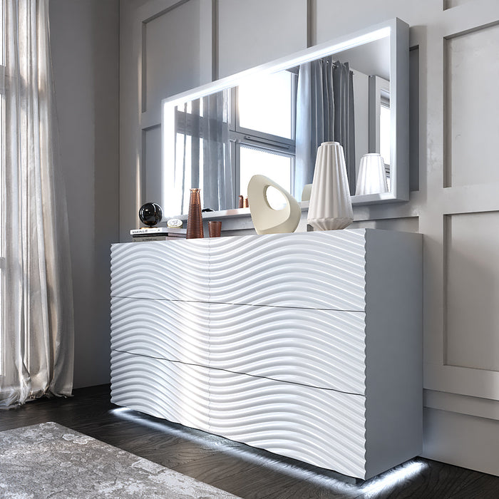 Wave Bedroom White Set - Gate Furniture