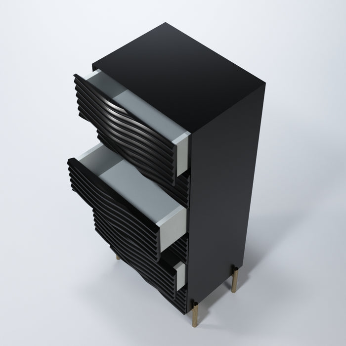 Wave Dark Grey Chest - i37505 - In Stock Furniture