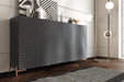 Wave Dining Dark Grey Set - Gate Furniture
