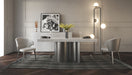 Wave Dining Table W/ 2 Ext. - i36259 - In Stock Furniture