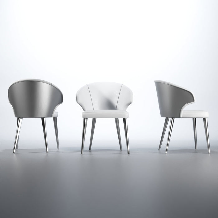 Wave Dining White Set - Gate Furniture
