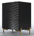 Wave Nightstand Dark Grey - i36317 - In Stock Furniture