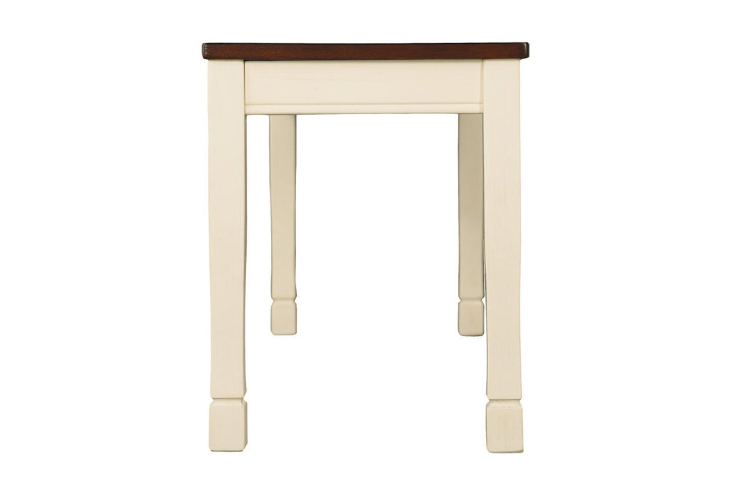 Whitesburg Brown/Cottage White Dining Bench - D583-00 - Gate Furniture