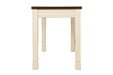 Whitesburg Brown/Cottage White Dining Bench - D583-00 - Gate Furniture