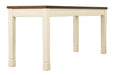 Whitesburg Brown/Cottage White Dining Bench - D583-00 - Gate Furniture
