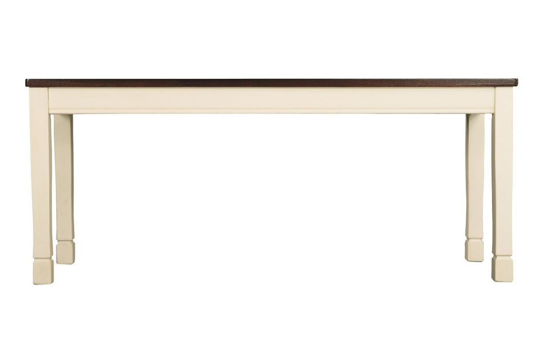 Whitesburg Brown/Cottage White Dining Bench - D583-00 - Gate Furniture
