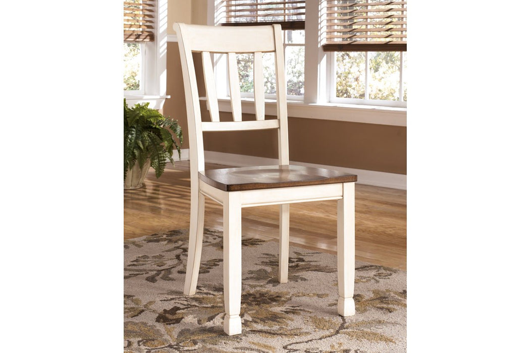 Whitesburg Brown/Cottage White Dining Chair (Set of 2) - D583-02 - Gate Furniture