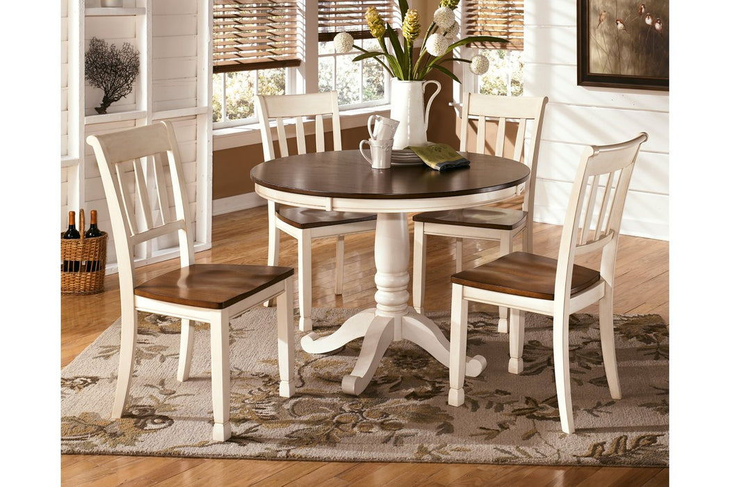 Whitesburg Brown/Cottage White Dining Chair (Set of 2) - D583-02 - Gate Furniture