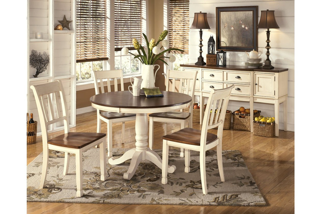 Whitesburg Brown/Cottage White Dining Chair (Set of 2) - D583-02 - Gate Furniture