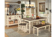Whitesburg Brown/Cottage White Dining Server - D583-59 - Gate Furniture