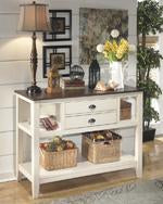 Whitesburg Brown/Cottage White Dining Server - D583-59 - Gate Furniture
