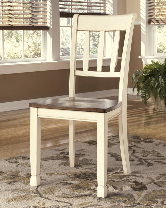 Whitesburg Brown-Cottage White Rectangular Dining Room Set - Gate Furniture