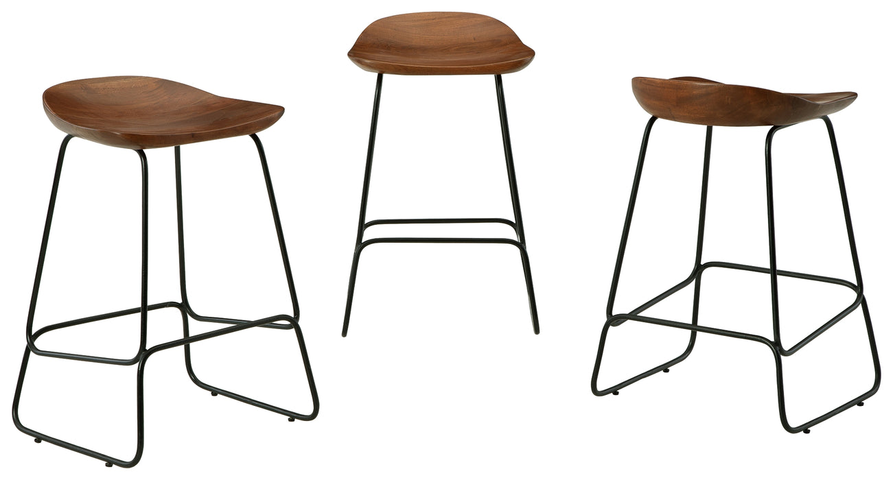 Wilinruck Counter Height Stool (Set of 3) - D402-024 - In Stock Furniture