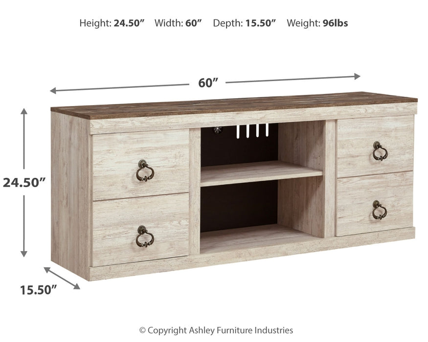 Willowton 60" TV Stand - EW0267-268 - In Stock Furniture