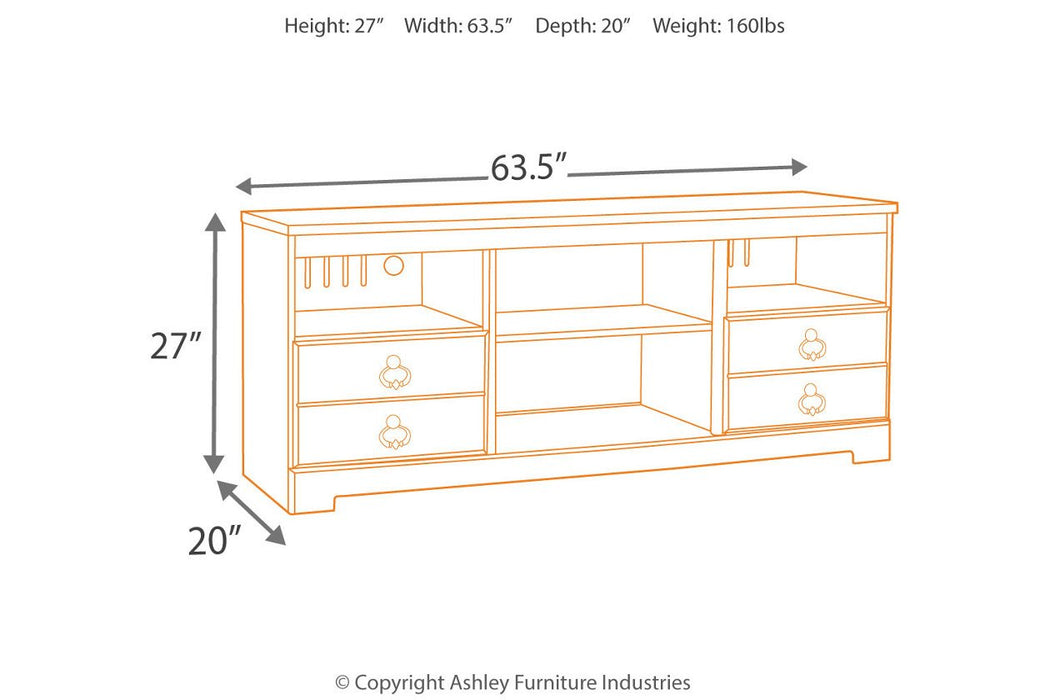 Willowton Whitewash 64" TV Stand - W267-68 - Gate Furniture