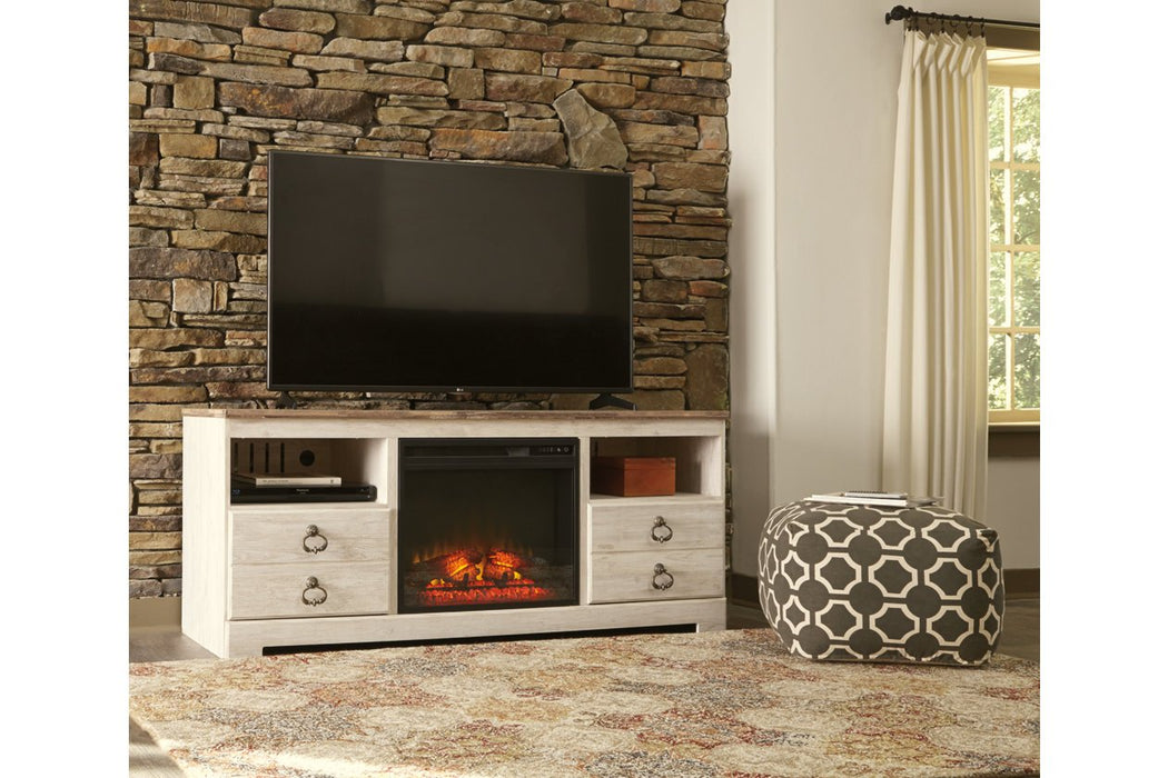 Willowton Whitewash 64" TV Stand - W267-68 - Gate Furniture