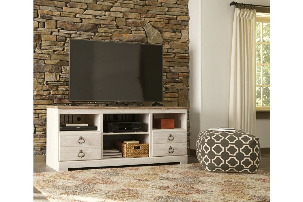 Willowton Whitewash 64" TV Stand - W267-68 - Gate Furniture