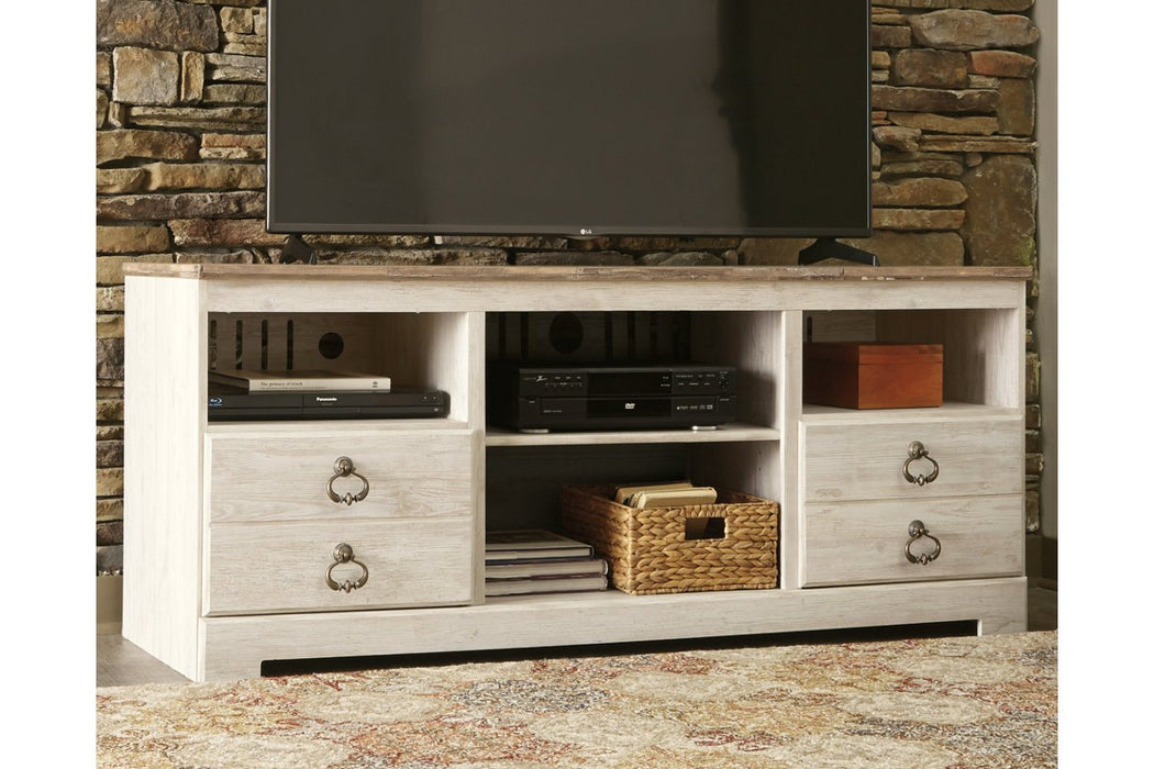 Willowton Whitewash 64" TV Stand - W267-68 - Gate Furniture